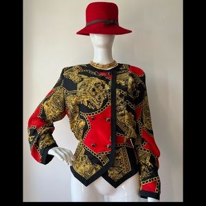 Vintage Printed Blouse